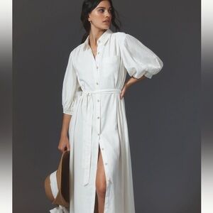 Irene linen shirt dress by Maeve